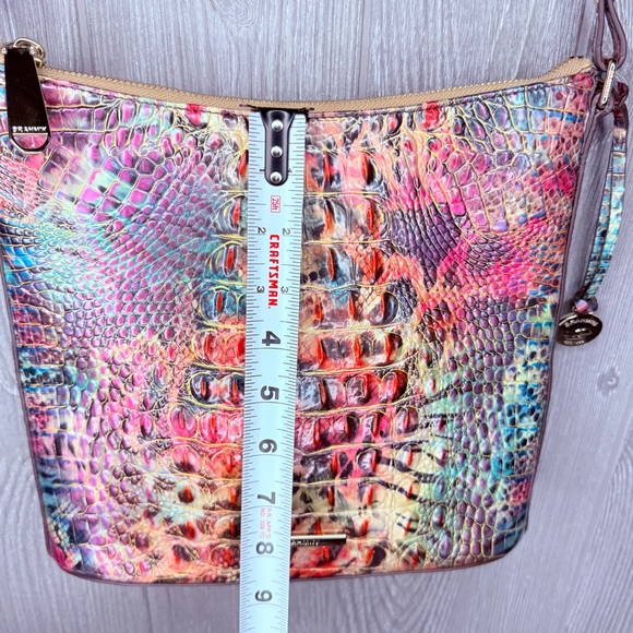 Brahmin rainbow fish Katie cross body shoulder bag purse rainbow rare - Picture 6 of 16